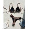 image:imageGORGLITTER Womens 2 Piece Bikini Sets Swimsuits Leopard Cheetah Print High Waisted Triangle Bathing Suit SwimwearBrown