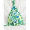 image:imageGORGLITTER Womens Boho Floral Triangle Bikini High Cut Thong Swimsuit 2 Piece Cheeky Bathing Suits 2026Mint Green