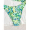 image:imageGORGLITTER Womens Boho Floral Triangle Bikini High Cut Thong Swimsuit 2 Piece Cheeky Bathing Suits 2026Mint Green