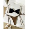 image:imageGORGLITTER Womens Cheetah Animal Print Swimsuit High Waisted Thong Cheeky Bikini Sets Bathing Suit 2 Piece SwimsuitsCoffee Brown