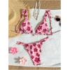 image:imageGORGLITTER Womens Floral Bikini Sets Cheeky High Cut Thong Summer Beach Vacation 2026 Swimsuits Bathing SuitPink