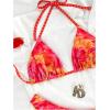 image:imageGORGLITTER Womens Floral Boho Bikini Colorful String Halter Swimsuit Thong Sexy Cheeky Bathing Suit Trendy 2026Multicolor