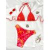 image:imageGORGLITTER Womens Floral Boho Bikini Colorful String Halter Swimsuit Thong Sexy Cheeky Bathing Suit Trendy 2026Multicolor