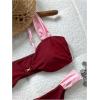 image:imageGORGLITTER Womens High Cut Bikini 2 Piece Swimsuits Pearls Cami Cheeky Swimwear Set BeachwearMulticolor