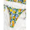 image:imageGORGLITTER Womens High Waisted Thong Bikini Set Lemon Graphic Halter Triangle Top Swimsuit Bathing SuitOrange Multicolor