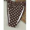 image:imageGORGLITTER Womens Polka Dots Strapless Bikini Set Cheeky Y2K High Waisted Bandeau Swimsuits Metal Shell Bathing SuitsBrown