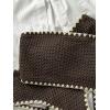 image:imageGORGLITTER Womens Strapless Bikini Crochet High Waisted Boho Bandeau Swimsuit 2 Piece Bathing SuitsChocolate Brown
