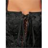 image:imageGORGLITTER Womens Floral Corset Embroidered Lace Up Square Neck Crop Tank TopBlack