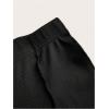 image:imageGORGLITTER Womens Lettuce Trim Bell Bottom Flare Pant Elastic High Waist Wide Leg PantsBlack