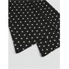 image:imageGORGLITTER Womens Plus Size Tops Peplum Polka Dots Babydoll Cinched Tops Long Sleeve Boat Neck Shirts Going Out OutfitsBlack and White
