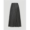 image:imageGORGLITTER Womens Polka Dots Long Flowy Skirts Dressy High Waisted Business Causal SkirtBlack