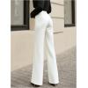 image:imageGORGLITTER Womens Wide Leg Dress Pants Slacks Dressy Casual Work High Waisted Straight Leg Office PantsWhite
