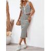 image:imageGORGLITTER Womens Skirt Sets 2 Piece Outfits Maxi Skirt and Top Set Vacation Cruise Summer OutfitsBlack and White
