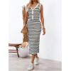 image:imageGORGLITTER Womens Skirt Sets 2 Piece Outfits Maxi Skirt and Top Set Vacation Cruise Summer OutfitsBlack and White