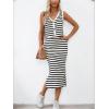 image:imageGORGLITTER Womens Skirt Sets 2 Piece Outfits Maxi Skirt and Top Set Vacation Cruise Summer OutfitsBlack and White