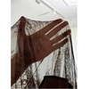 image:imageGORGLITTER Womens Elegant Lace Trim Satin Maxi Skirt High Waisted A Line Asymmetrical Silk Long Slip Skirts