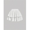 image:imageGORGLITTER Womens Layered Y2k Ruffle Mini Skirt A Line Flowy High Waisted Tiered Cute Skater Skirts