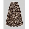 image:imageGORGLITTER Womens Leopard Cheetah Print Flowy Maxi Skirt Animal Boho Casual Bow Tie High Waisted Long Skirts 2025Brown Leopard