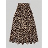 image:imageGORGLITTER Womens Leopard Cheetah Print Flowy Maxi Skirt Animal Boho Casual Bow Tie High Waisted Long Skirts 2025Brown Leopard