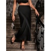 image:imageGORGLITTER Womens Long Silk Satin Maxi Skirts Going Out Outfits High Waisted Flowy A Line Silk Brunch Elegant FestivalBlack