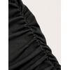 image:imageGORGLITTER Womens Low Rise Ruched Long Flowy Skirts Dressy Fall Bodycon Fishtail Business Casual Maxi Skirts 2025 Black Large