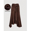 image:imageGORGLITTER Womens Plus Size Ruffle Western Skirt Low Waisted Ring Asymmetrical Knit Flowy Skirts Country Concert OutfitsBrown