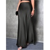 image:imageGORGLITTER Womens Plus Size Satin Skirts Casual Work Dressy High Waisted Flowy Flared Festival Bodycon Maxi Long Skirt