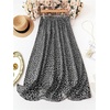image:imageGORGLITTER Womens Plus Size Skirts for Curvy Floral Midi Skirts Boho Summer Vacation High Waist A Line Flowy Maxi SkirtBlack