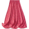 image:imageGORGLITTER Womens Plus Size Skirts for Curvy Floral Midi Skirts Boho Summer Vacation High Waist A Line Flowy Maxi SkirtRed