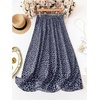 image:imageGORGLITTER Womens Plus Size Skirts for Curvy Floral Midi Skirts Boho Summer Vacation High Waist A Line Flowy Maxi SkirtRoyal Blue