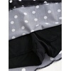 image:imageGORGLITTER Womens Polka Dots Mini Skirt Vintage Y2K Mesh A Line Short Skirts with ShortsBlack