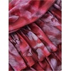 image:imageGORGLITTER Womens Ruffle Flowy Floral Mini Skirt Y2k Mesh High Waisted Layered Skirts with Shorts UnderneathRed