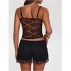 image:imageGORGLITTER Womens Y2k Lace Mini Skirt Mesh Sheer Ruffle Tiered Low Rise Shorts Skirts Country Concert Going Out OutfitsBlack