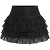 image:imageGORGLITTER Womens Lace Mini Skirts Y2k Trendy Holiday Layered Ruffle Country Concert Going Out Coquette Cute SkirtsBlack