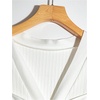 image:imageGORGLITTER Womens Pearl Beaded Tops Dressy Casual Bow Short Sleeve Sweater V Neck Ruffle Trim Knit TopsWhite