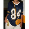 image:imageGORGLITTER Womens Y2k Oversized Jersey Shirts Baggy Graphic Tees Number Football Custom Baseball Jersey StreetwearDark Blue