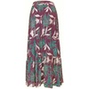 image:imageGORGLITTER Womens Boho Western Ruffle Flowy Maxi Skirt Trendy Summer Graphic Elastic High Waisted Beach Long SkirtsMauve Purple