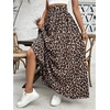 image:imageGORGLITTER Womens Leopard Cheetah Print Flowy Maxi Skirt Y2k High Waisted Animal Print A Line Long Skirts