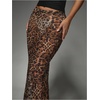 image:imageGORGLITTER Womens Leopard Maxi Skirt Mesh See Through Low Waist Y2K Bodycon SkirtsBrown