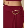 image:imageGORGLITTER Womens Low Waisted Maxi Skirts Trendy Fishtail Bodycon Long Skirts with Belted Vacation Going Out OutfitsBurgundy