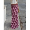image:imageGORGLITTER Womens Striped Boho Ruffle Maxi Skirts Dressy Casual Low Rise Elegant Business Party Floor Length SkirtPink
