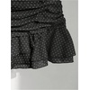 image:imageGORGLITTER Womens Y2K Bubble Micro Skirt Low Rise Ruffle Flowy Tiered Mini Skirts with Shorts UnderneathBlack and White
