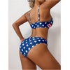 image:imageGORGLITTER Womens American Flag Bathing Suit 2 Piece High Waisted Thong Swimsuit Summer Cheeky Bikini Sets Swim WearMulticolor
