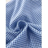 image:imageGORGLITTER Womens Boyshort Bikini Set with Shorts 2026 Gingham Triangle Halter String Swimsuits Cheeky Sexy Bathing SuitBlue