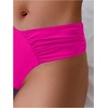 image:imageGORGLITTER Womens Ruched Cheeky Bikini Bottom High Waisted V Cut Thong Swimsuits Bathing Suit Bottoms Beach Swim WearHot Pink