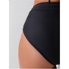 image:imageGORGLITTER Womens Ruched Cheeky Bikini Bottom High Waisted V Cut Thong Swimsuits Bathing Suit Bottoms Beach Swim WearSolid Black