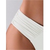 image:imageGORGLITTER Womens Ruched Cheeky Bikini Bottom High Waisted V Cut Thong Swimsuits Bathing Suit Bottoms Beach Swim WearWhite