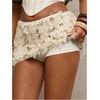 image:imageGORGLITTER Womens Sequin Mini Skirt Fuzzy Low Rise Y2k Club Party Rave Fall Skirts with ShortsApricot
