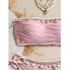 image:imageGORGLITTER Womens Starfish Bikini Set Strapless Bandeau Top and Tie Side High Cut Bathing Suit Cute Two Piece SwimsuitsPink