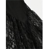 image:imageGORGLITTER Girls Lace Bell Bottoms Elastic High Waisted Y2k Flare PantsBlack